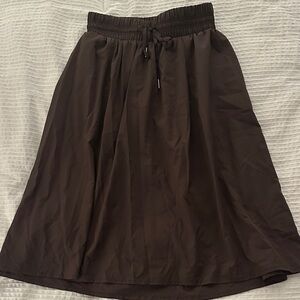 Snoga x Courtney Toliver Drawstring Tech Highrise Skirt BROWN